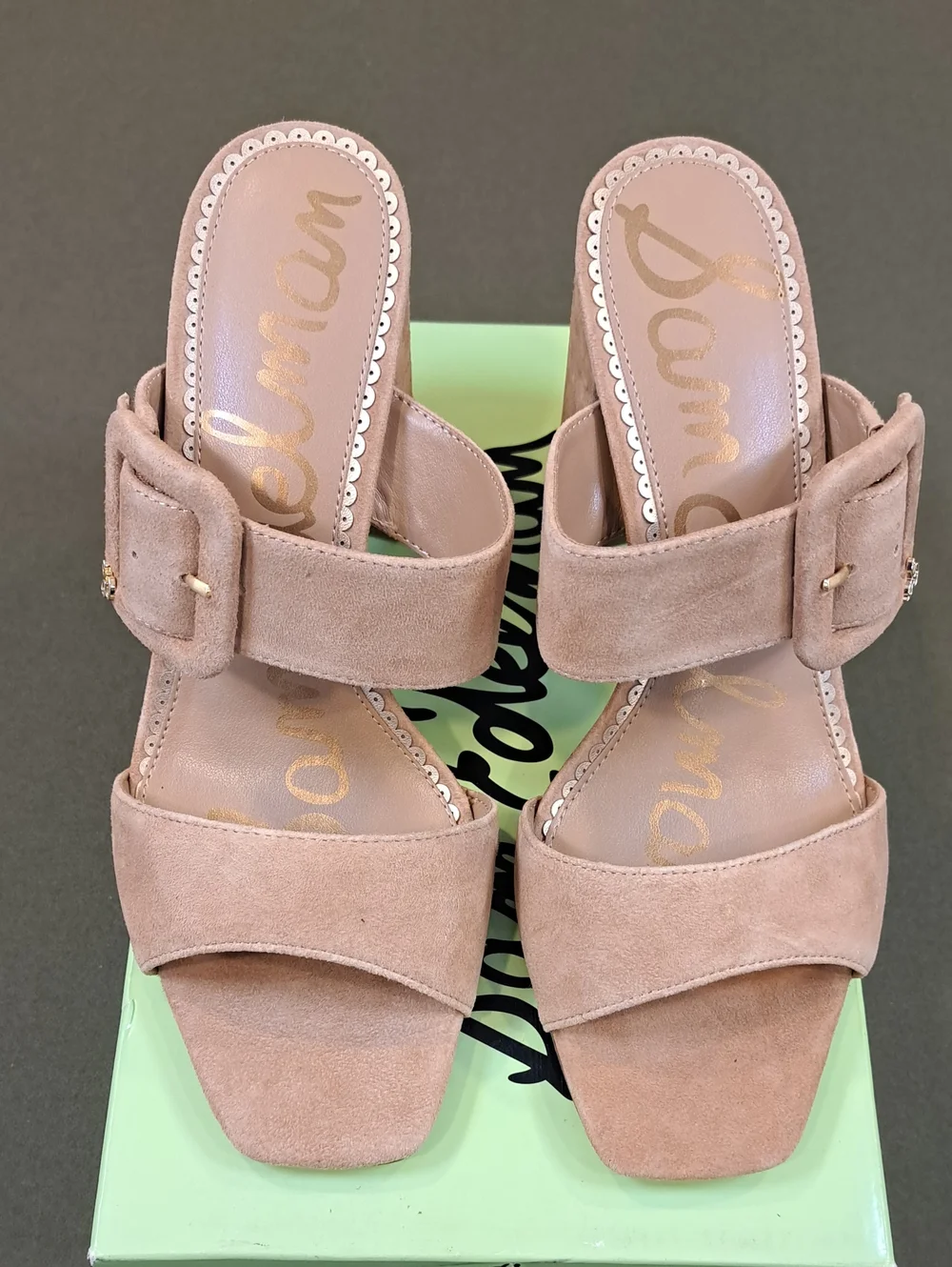 Sam Edelman Signature Collection Dawn Sandal - Color: Tan Suede - Size: 9